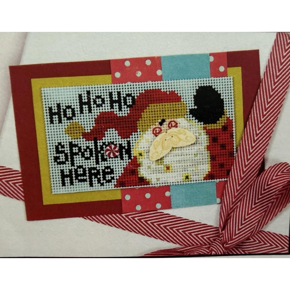 Art To Heart JABC "Ho Ho Ho" Cross Stitch Kit Nancy Halvorsen w Hand-Dyed Floss
